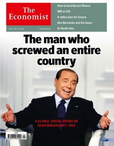 copertina economist berlusconi