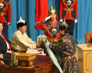 Lo scambio di consegne presidenziali del 2009, mongolia