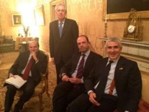 monti con bersani alfano e casini