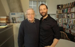 Fabio Volo e Noam Chomsky