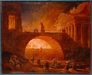 incendio a roma