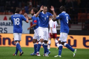 Montolivo, Pirlo, Chiellini e Balotelli