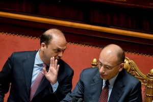 letta alfano a rischio le larghe intese