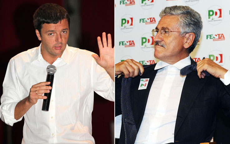 massimo d'alema e matteo renzi