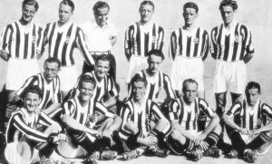 Un'immagine della Juventus del quinquennio d'oro 1930-35