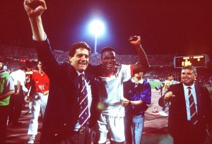 Capello e Desailly in trionfo nella finale di CL del '94