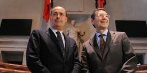 Il governatore del Lazio Nicola Zingaretti e il sindaco di Roma Ignazio Marino