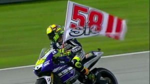 Valentino Rossi così ha voluto ricordare il Sic