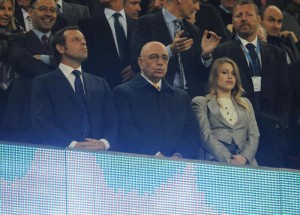 Galliani e Barbara Berlusconi al Camp Nou