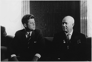 JFK e il leader sovietico, Nikita Khruschev