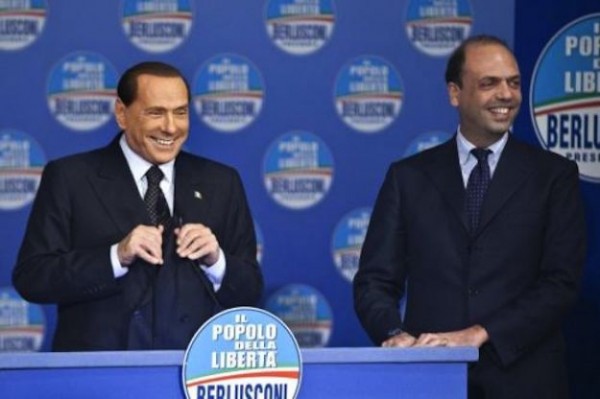 Alfano e Berlusconi ai tempi del Pdl