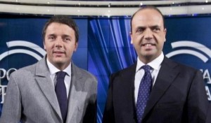 Alfano e Renzi legge elettorale