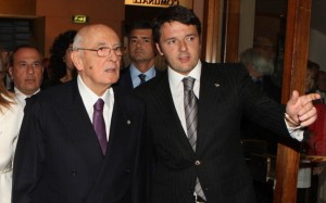 Possibile alleato per Renzi, Napolitano