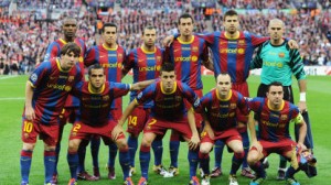 Il Barcellona, attualmente al primo posto nel ranking UEFA