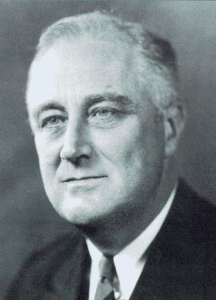 Franklin Delano Roosevelt, fautore del "New Deal"