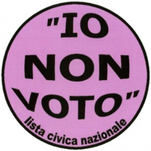 'Io non voto' Lista civica nazionale