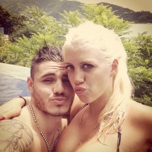 Nara e Icardi in una foto durante il periodo da fidanzati