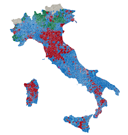 Mappa italia europee