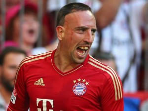 Franck Ribery con la divisa del Bayern Monaco