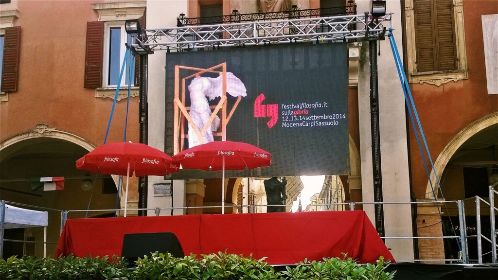 Palco Sassuolo festival filosofia 2014