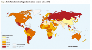 male female ratio suicide