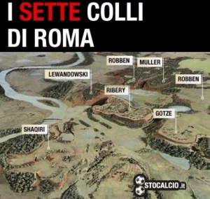 L'immagine satirica di www.stocalcio.it sulla sconfitta della Roma