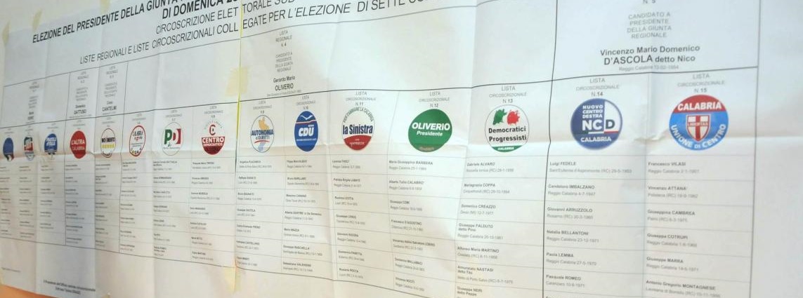 Elezioni Amministrative Regionali Reggio Calabria 2014