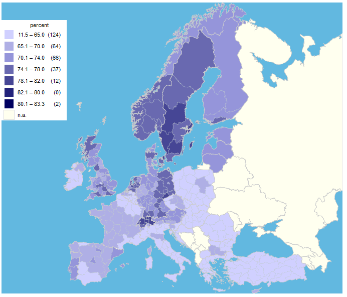 tasso attività donne europa