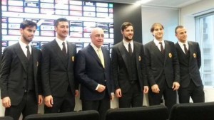 Suso, Bocchetti, Galliani, Destro, Paletta e Antonelli