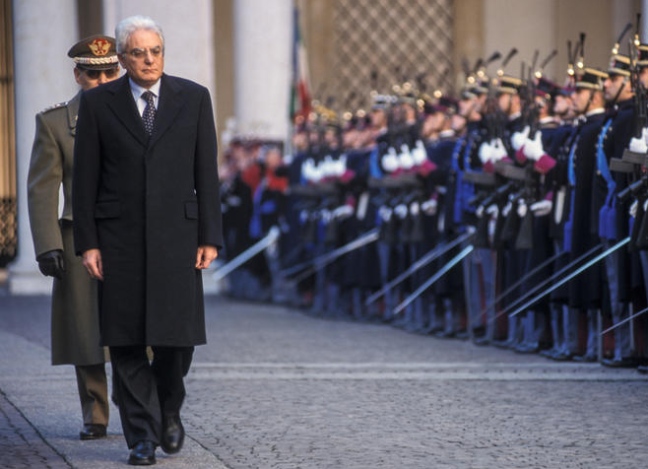 Risultati immagini per mattarella in tv