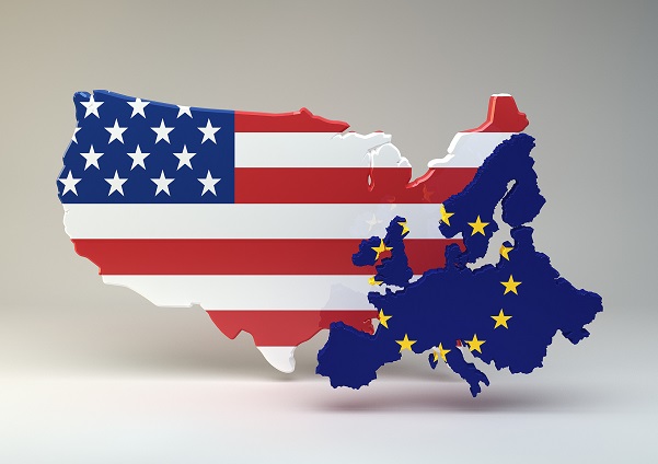 rappresentazione continente americano ed europeo
