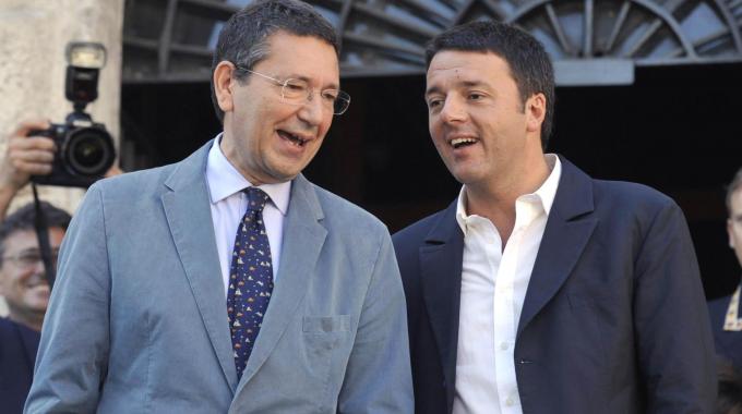 Il sindaco di Roma Marino ed il premier Renzi