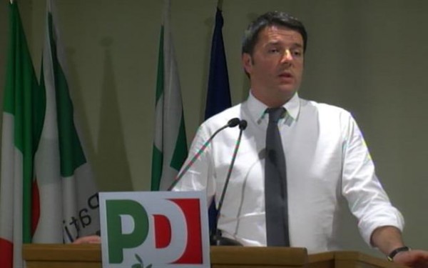 Il segretario del Pd Matteo Renzi