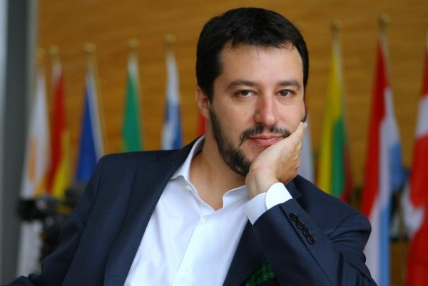 Il segretario della Lega Nord Matteo Salvini