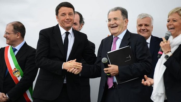 Matteo Renzi e Romano Prodi