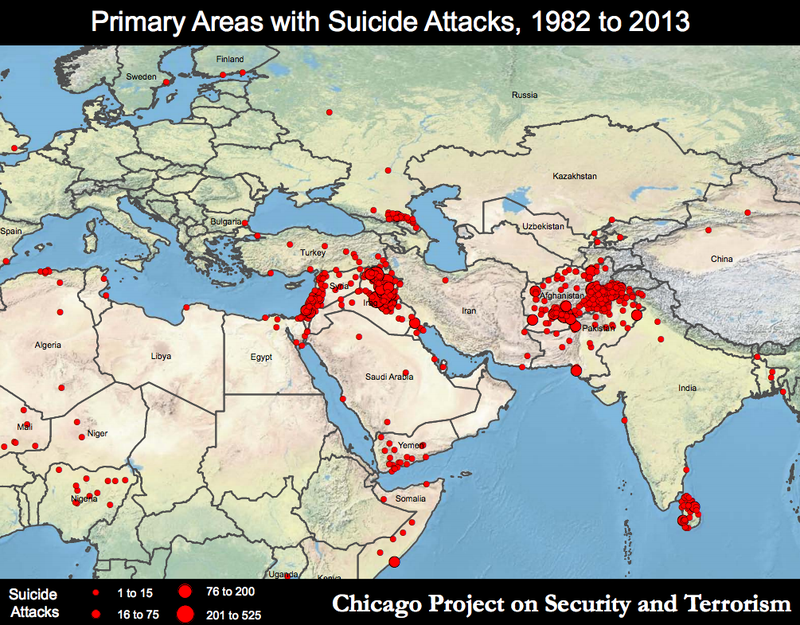 ISIS e terrorismo, mappa del Medio Oriente
