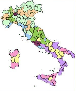 evasione fiscale, mappa dell'Italia