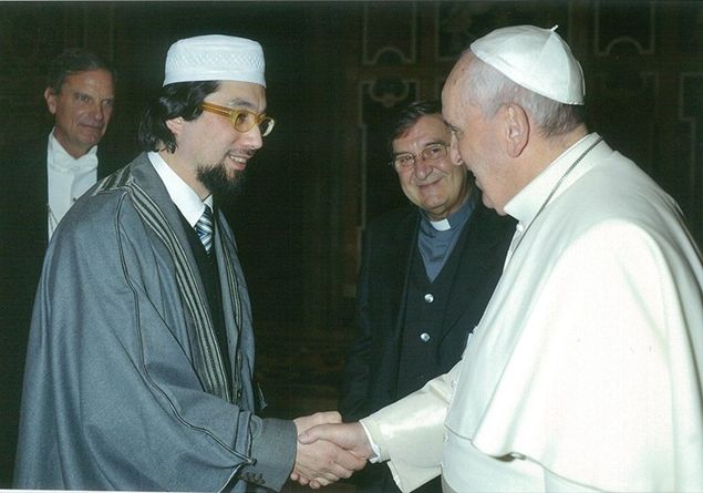 musulmani in Italia, l'imam Parravicini con il Papa