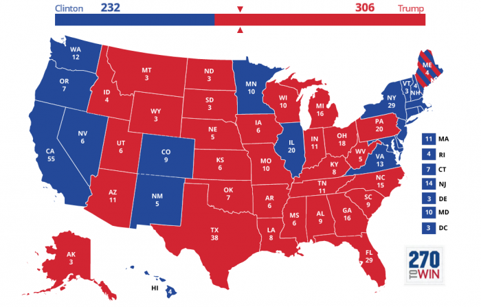 risultati elezioni usa 2016 presidenziali la mappa elettorale definitiva stato per stato