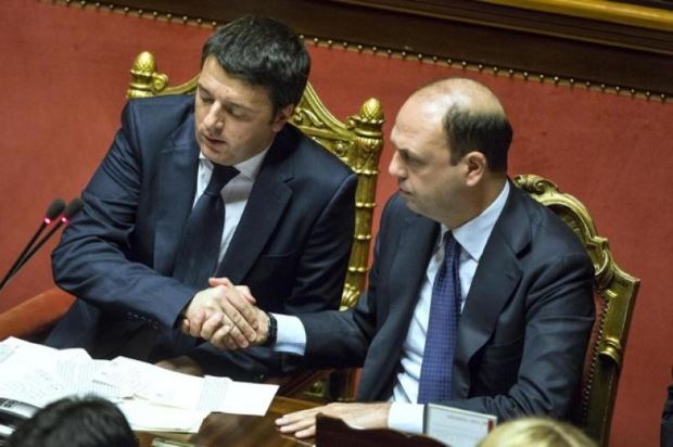 matteo renzi angelino alfano unioni civili ddl cirinnà adozioni gay