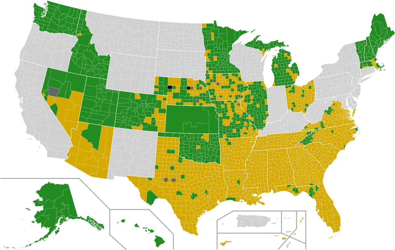 primarie USA, mappa del voto dei democratici