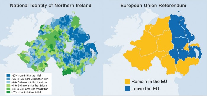 Irlanda del Nord brexit e indipendenza le mappe