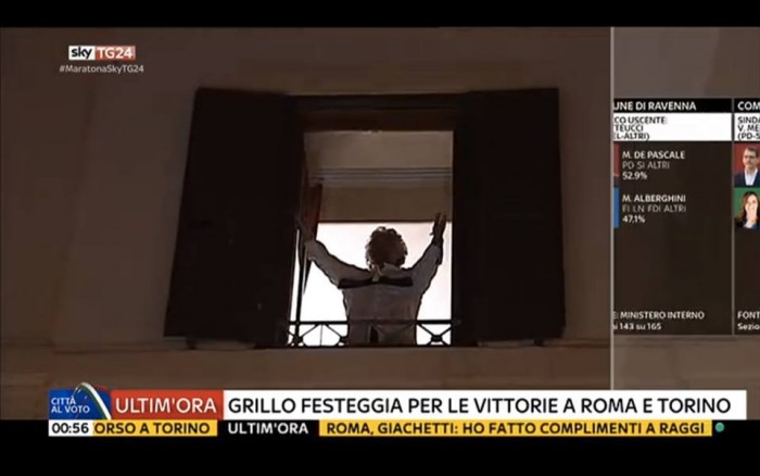 diretta risultati ballottaggi roma, grillo