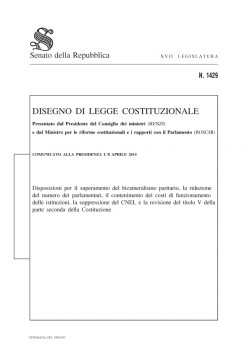 copertina riforma costituzionale referendum