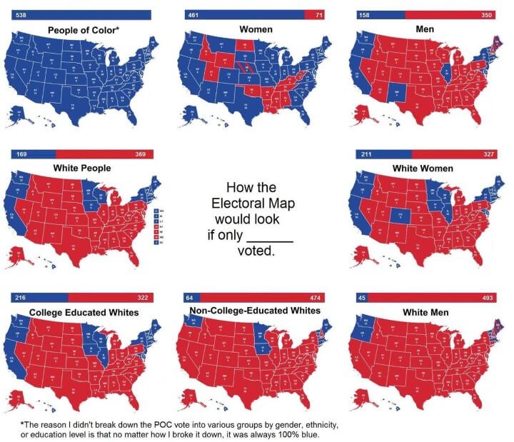 elezioni usa, mappe degli USA