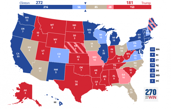 sondaggi usa situazione e previsioni al 27 ottobre intenzioni di voto stato per stato