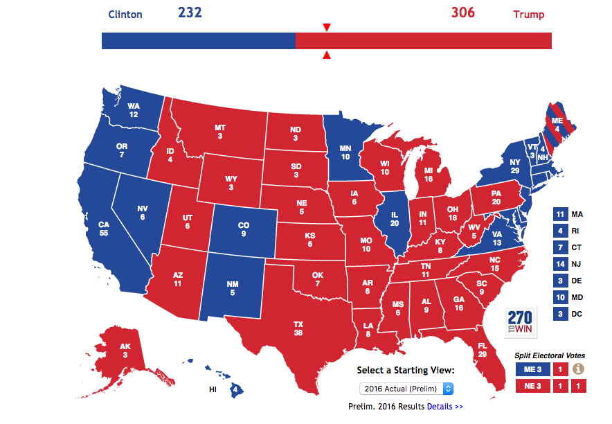 mappa elettorale Usa