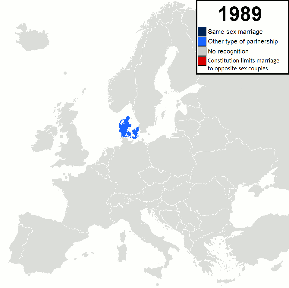 matrimoni gay, mappa colorata dell'Europa
