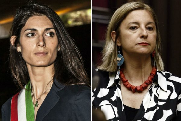 Virginia Raggi e Lombardi