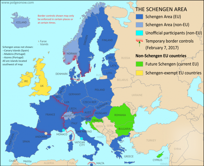 mappa schengen